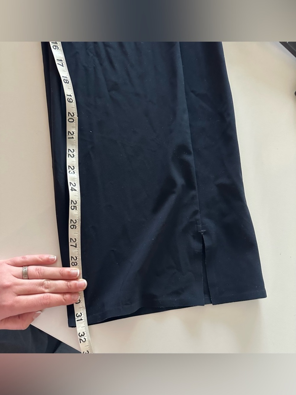 ATHLETA Cosmic Wide Leg Pants Work Travel Dark Navy Blue 8 Lightweight - Picture 6 of 8